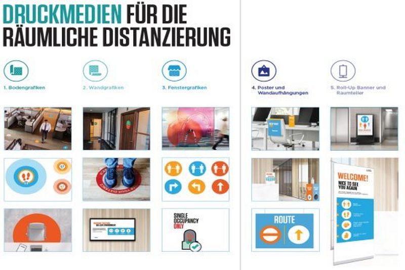 Broschüre mit einem Überblick über Anwendungen und geeignete Medien